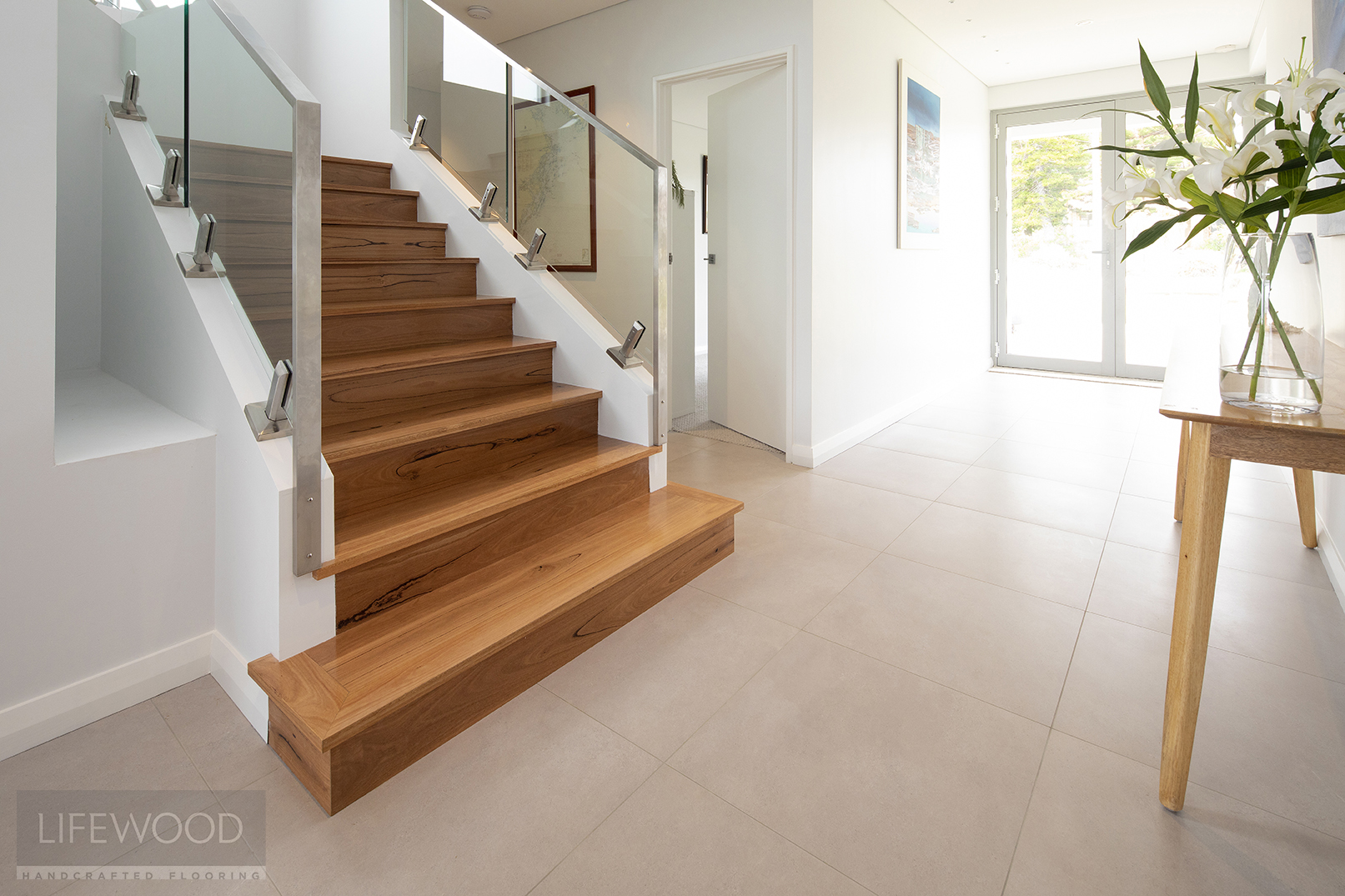 Blackbutt Timber Flooring Staircase 